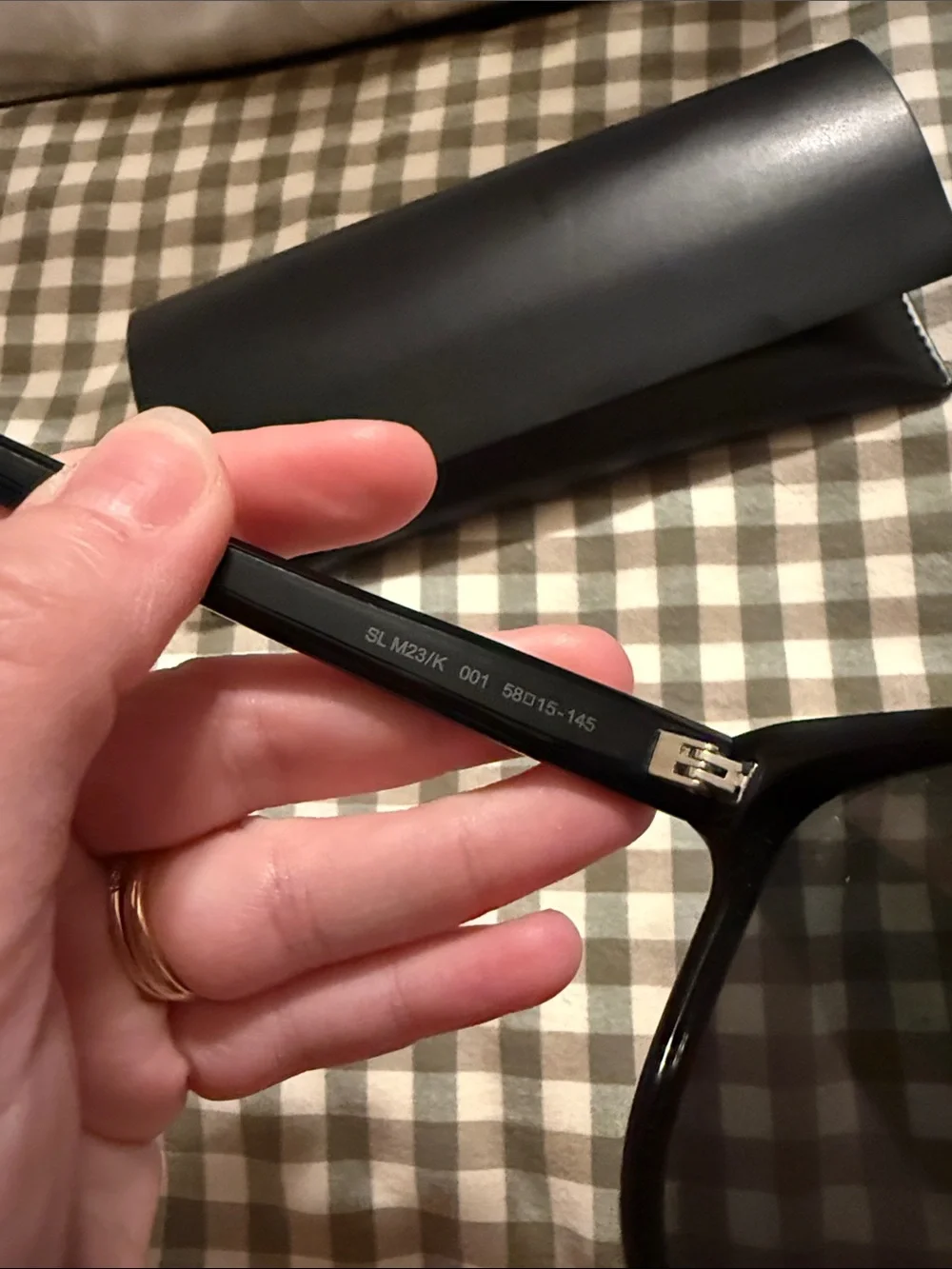 Yves Saint Laurent Black Cat-Eye Sunglasses with Case - Picture 3 of 6